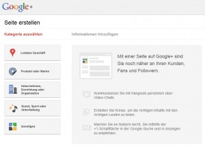 Google+ Seite erstellen